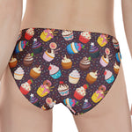 Cute Cupcake Pattern Print Women's Panties