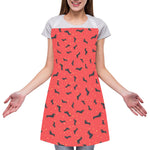 Cute Dachshund Pattern Print Adjustable Apron