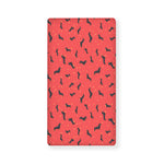 Cute Dachshund Pattern Print Baby Crib Sheet