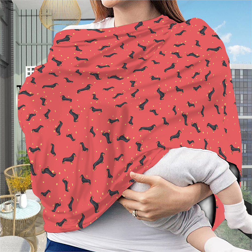 Cute Dachshund Pattern Print Baby Seat Cover