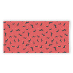 Cute Dachshund Pattern Print Beach Towel