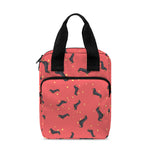 Cute Dachshund Pattern Print Bible Tote Bag