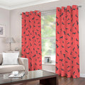 Cute Dachshund Pattern Print Dimout Grommet Curtains