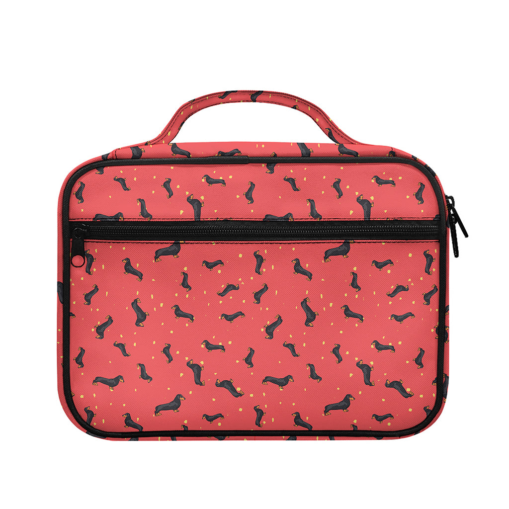 Cute Dachshund Pattern Print Briefcase Bible Bag