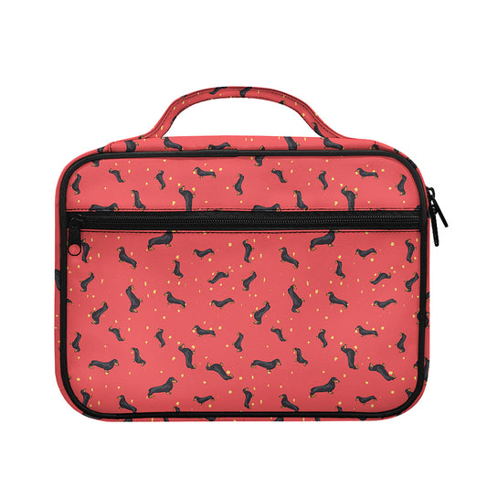 Cute Dachshund Pattern Print Briefcase Bible Bag