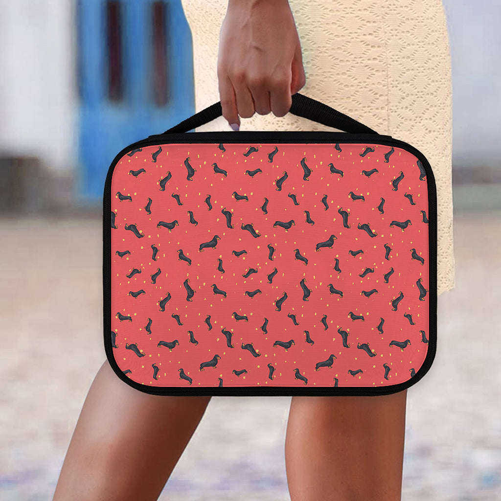 Cute Dachshund Pattern Print Classic Bible Case
