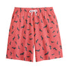 Cute Dachshund Pattern Print Cotton Shorts