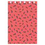 Cute Dachshund Pattern Print Curtain