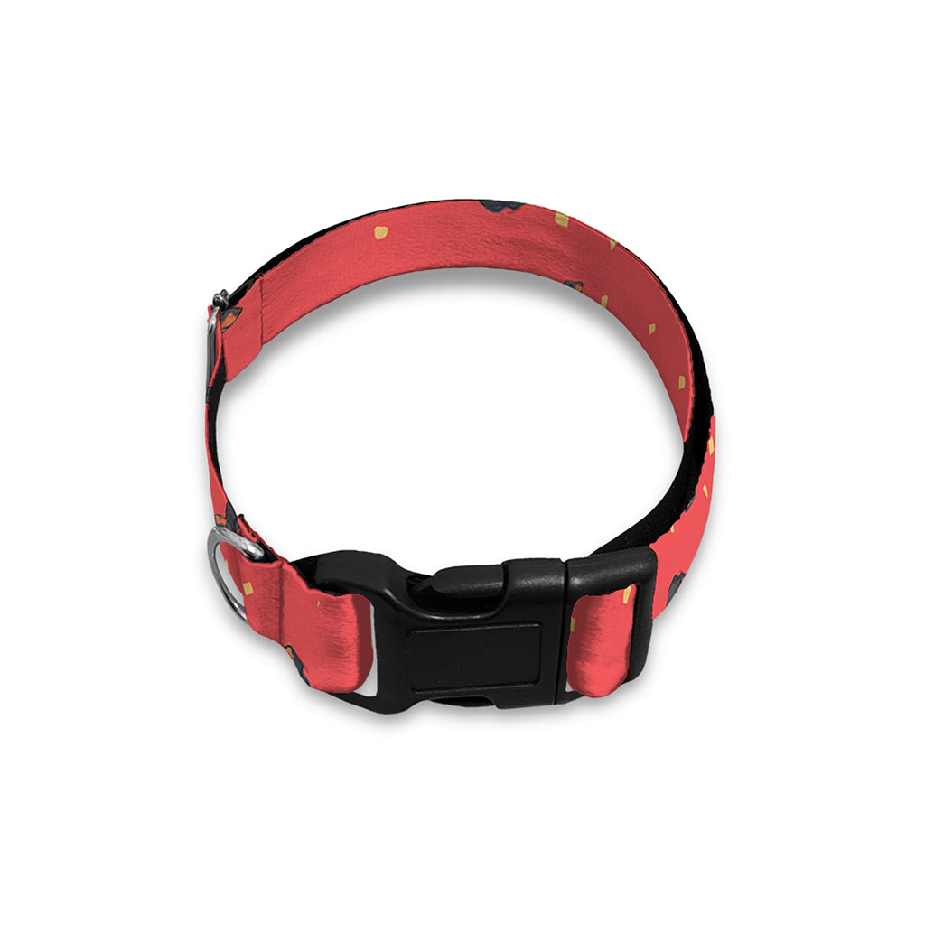 Cute Dachshund Pattern Print Dog Collar