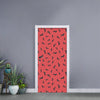 Cute Dachshund Pattern Print Door Sticker