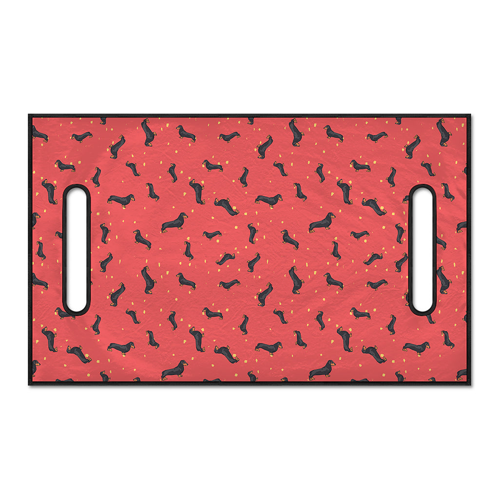 Cute Dachshund Pattern Print Golf Cart Seat Cover