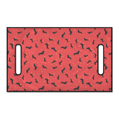 Cute Dachshund Pattern Print Golf Cart Seat Cover