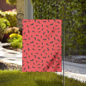 Cute Dachshund Pattern Print House Flag