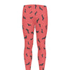 Cute Dachshund Pattern Print Men's leggings