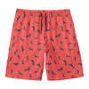 Cute Dachshund Pattern Print Men's Swim Trunks