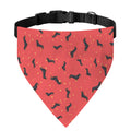 Cute Dachshund Pattern Print Over The Collar Dog Bandana