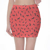 Cute Dachshund Pattern Print Pencil Mini Skirt