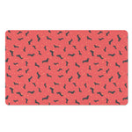 Cute Dachshund Pattern Print Polyester Doormat