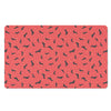 Cute Dachshund Pattern Print Polyester Doormat