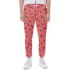 Cute Dachshund Pattern Print Scuba Joggers