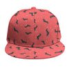 Cute Dachshund Pattern Print Snapback Cap