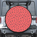 Cute Dachshund Pattern Print Tire Cover
