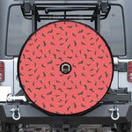 Cute Dachshund Pattern Print Tire Cover With Camera Hole