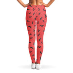 Cute Dachshund Pattern Print Women's Leggings