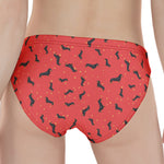 Cute Dachshund Pattern Print Women's Panties