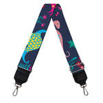 Cute Dino Floral Pattern Print Bag Strap