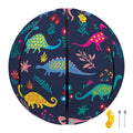 Cute Dino Floral Pattern Print Basketball
