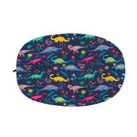 Cute Dino Floral Pattern Print Car Side Mirror Covers