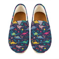 Cute Dino Floral Pattern Print Casual Shoes