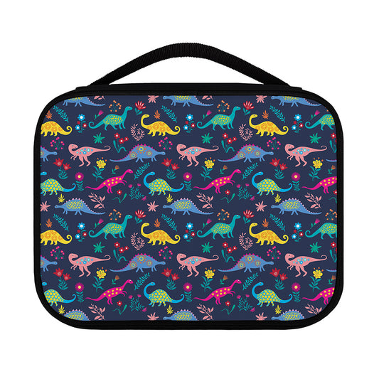 Cute Dino Floral Pattern Print Classic Bible Case