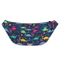 Cute Dino Floral Pattern Print Fanny Pack