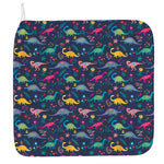 Cute Dino Floral Pattern Print Hand Towel