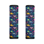 Cute Dino Floral Pattern Print Handle Covers