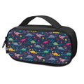 Cute Dino Floral Pattern Print Portable Cooler Travel Case