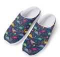 Cute Dino Floral Pattern Print Mesh Casual Shoes