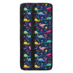 Cute Dino Floral Pattern Print Refrigerator Handle Covers