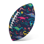 Cute Dino Floral Pattern Print Rugby Ball