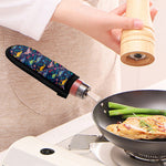 Cute Dino Floral Pattern Print Skillet Handle Cover