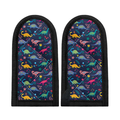 Cute Dino Floral Pattern Print Skillet Handle Cover