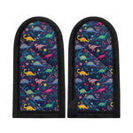 Cute Dino Floral Pattern Print Skillet Handle Cover