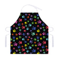 Cute Dino Footprint Pattern Print Adjustable Apron