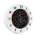 Cute Dino Footprint Pattern Print Alarm Clock