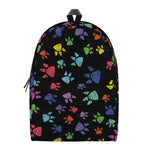 Cute Dino Footprint Pattern Print Backpack