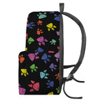 Cute Dino Footprint Pattern Print Backpack