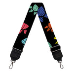 Cute Dino Footprint Pattern Print Bag Strap