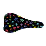 Cute Dino Footprint Pattern Print Bicycle Seat Cover
